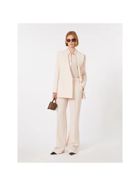 Spodnie Max Mara Studio różowe
