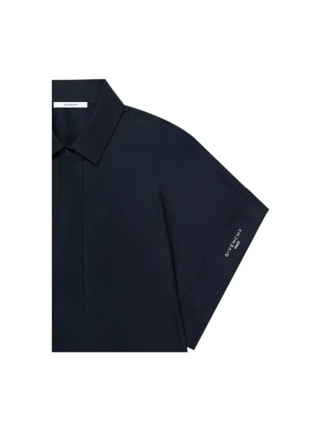 Sukienka koszulowa Givenchy z kokardką niebieska
