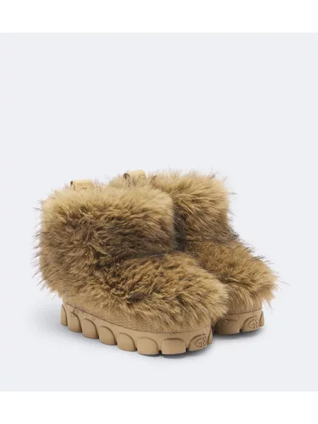 Botine Goldbergh cu platformă bej