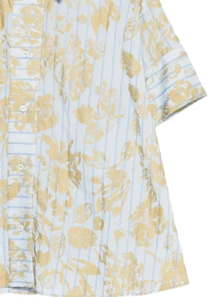 Koszula Antonio Marras w paski z nadrukiem niebieska