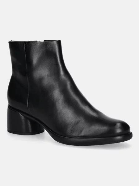 Kožené kotníkové boty Ecco Sculpted 35 Clean Boot na černá