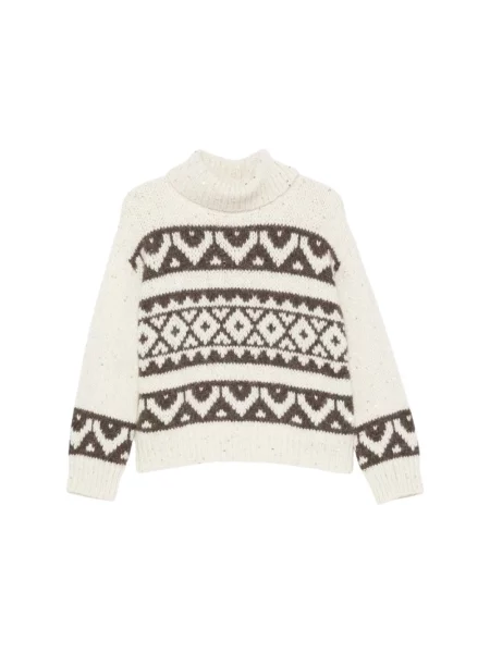Dzianinowy sweter Peserico biały