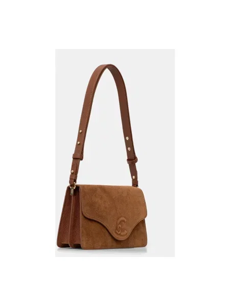 Coccinelle torebka crossbody skórzana brązowa