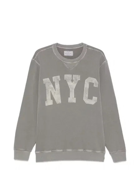 Hanorac crewneck Bowery cu decolteu rotund gri