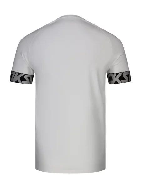 SikSilk Tričko Tech čierna / strieborná biela