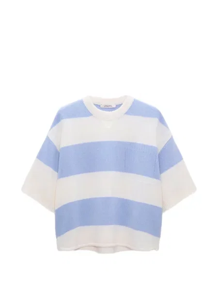 Pulover cu dungi Dorothee Schumacher cu dungi albastru