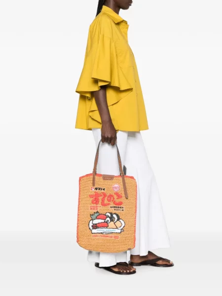 Geantă shopper Anya Hindmarch maro