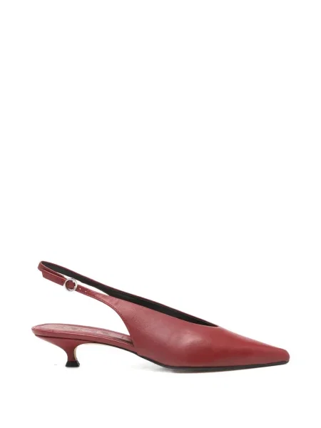 Pantofi cu toc Aeyde slingback roșu