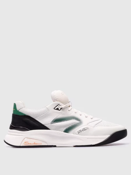 Шкіряні кросівки HY-RUN Santoni білі