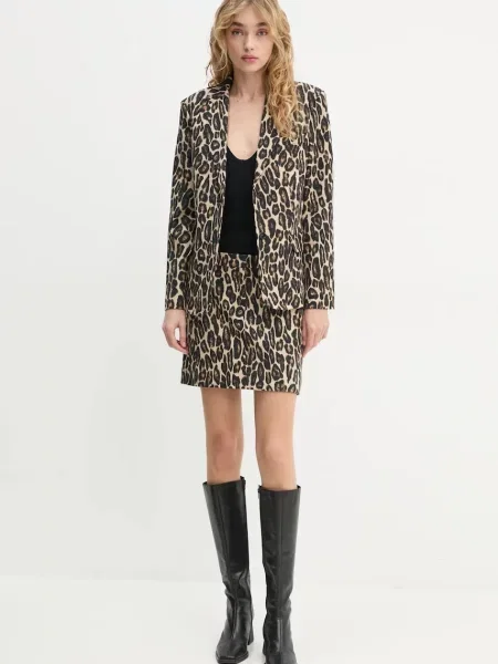 Піджак Theory однобортний візерунок бежевий