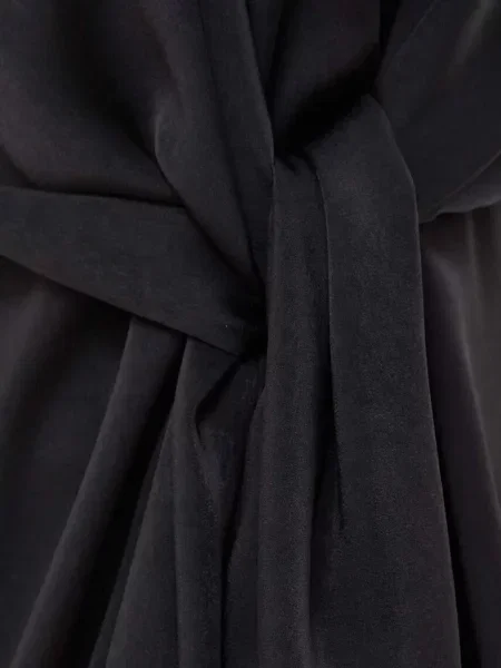 Bluză Bardot drapată negru