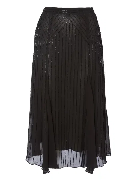 Fustă midi Temperley London până la genunchi negru