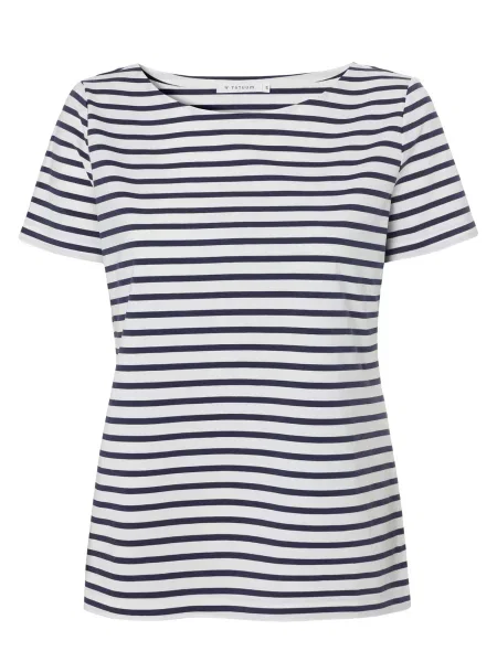 TATUUM Tricou Mikaja 1 bleumarin alb
