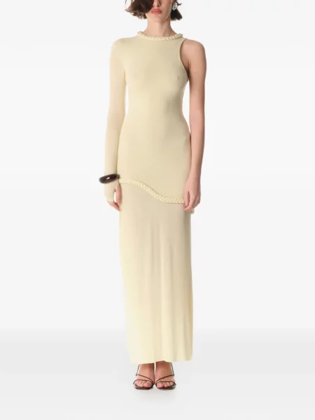 Rochie maxi Manuri de costum galben