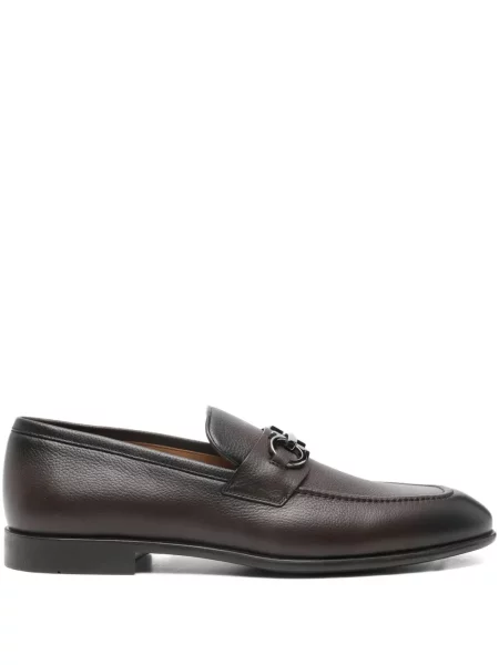 Pantofi loafer Ferragamo din piele maro