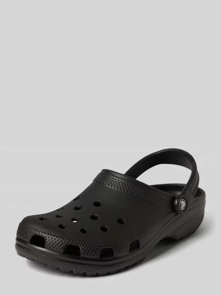 Chodaki z detal z logo Crocs czarne