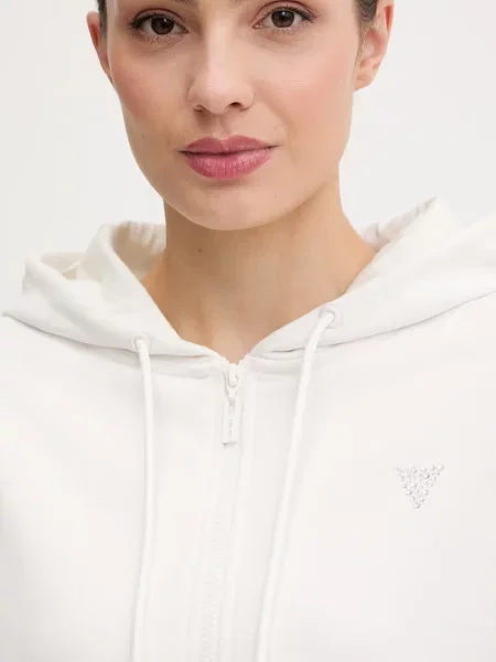 Суичър с цип Guess бяло