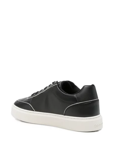 Sneakerși Calvin Klein din piele cu autograf negru
