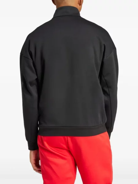 Prugaste struk jogger hlače Adidas s printom ružičasta