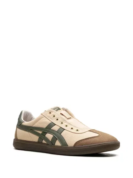 Маратонки Onitsuka Tiger с тигров принт бежово
