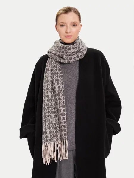 Šal Liu Jo s potiskom črna