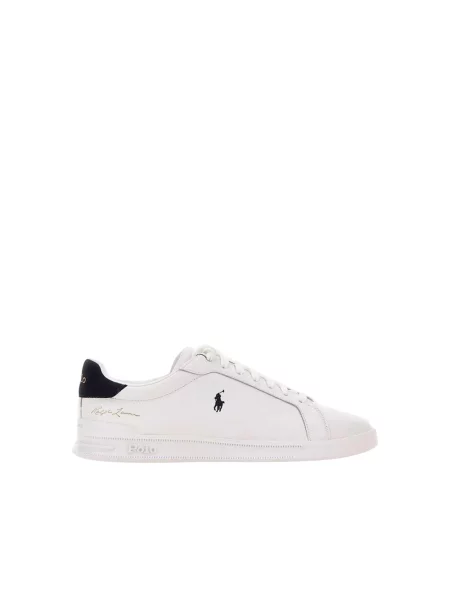 Sneakersy Ralph Lauren Court z logo białe