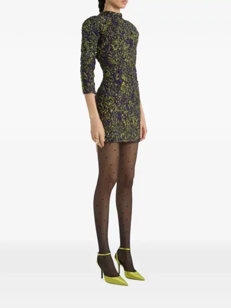 Rochie Balmain din jacard verde