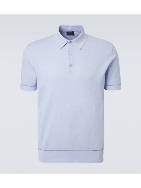 Tricou polo Brioni albastru