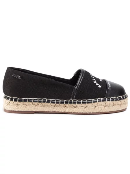 KARL LAGERFELD Espadryle czarny