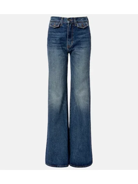 Szerokie jeansy Nili Lotan niebieskie