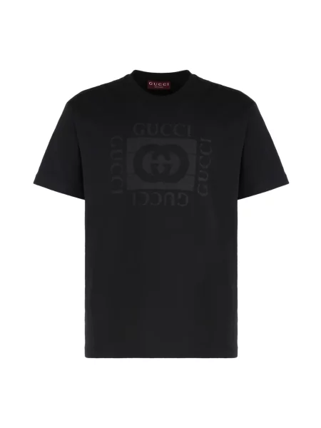 Koszulka Gucci z dżerseju czarna