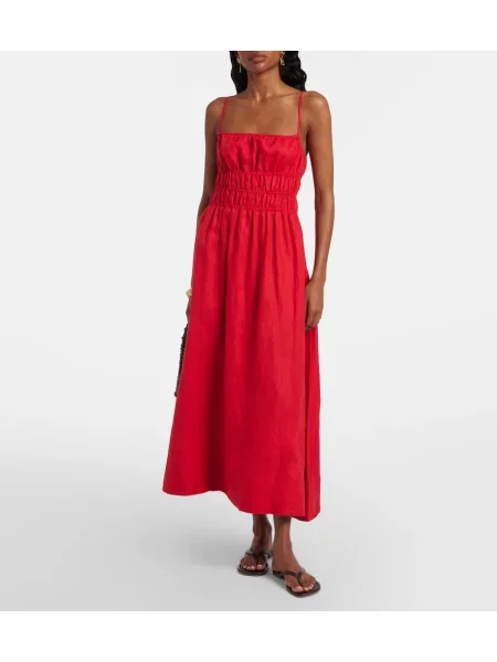 Rochie midi Staud de in roșu