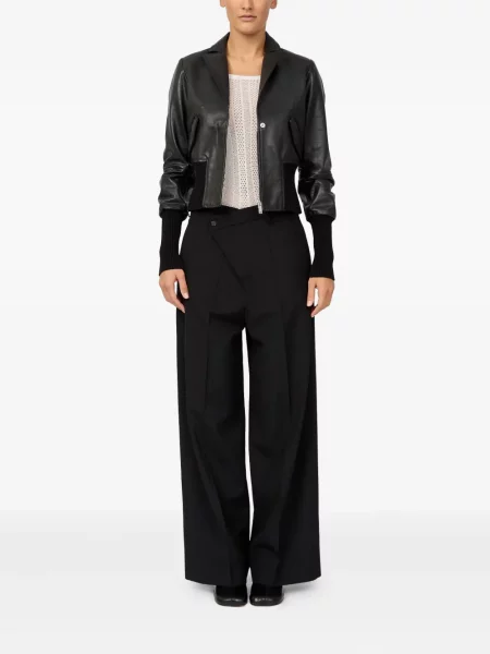 Geanta de piele Mm6 Maison Margiela negru