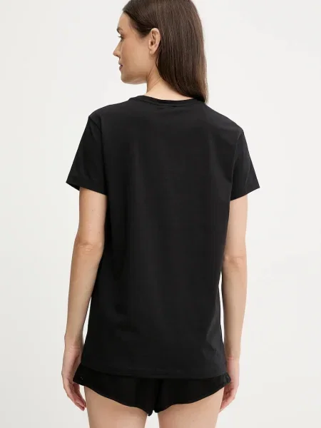 Emporio Armani Tricou / alb negru