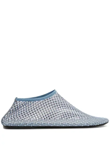 Křišťálové baleríny Christopher Esber modré