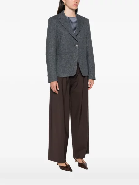 Sacou Max Mara cu model pepito albastru