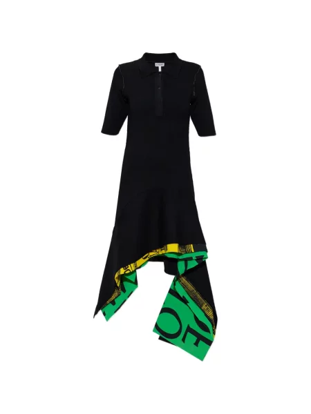 Rochie Loewe cu imagine asimetrică negru
