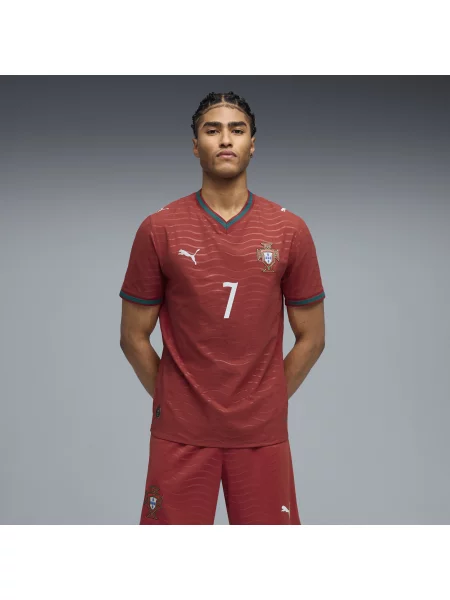 PUMA autentyczna koszulka domowa zawodnika reprezentacji Portugalii Akcesoria S czerwony