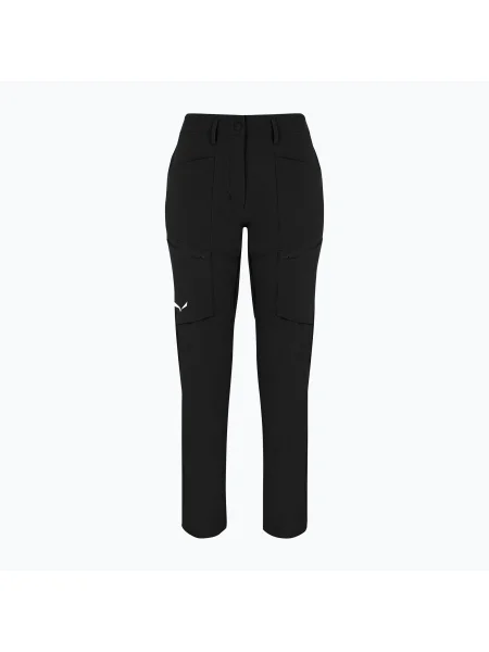 Дамски софтшел панталони Salewa Puez DST Cargo black out черно