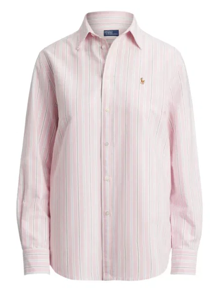 Dugo rebrasti s ovratnikom polo majica Polo Ralph Lauren plava