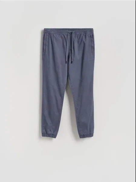 Reserved Pantaloni din jogger metalizat albastru