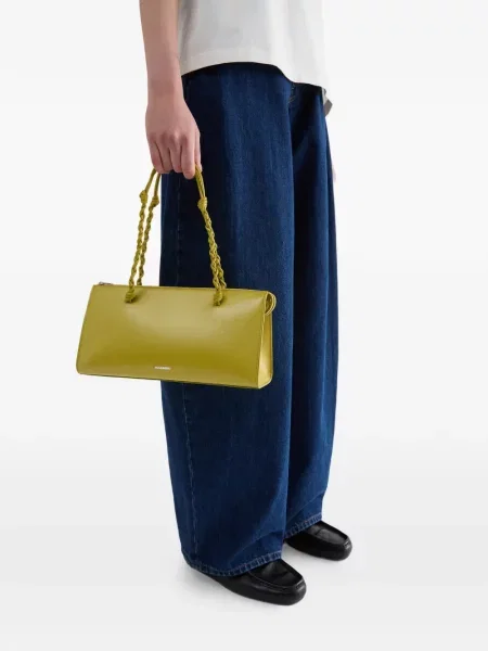 Geantă Jil Sander din piele verde