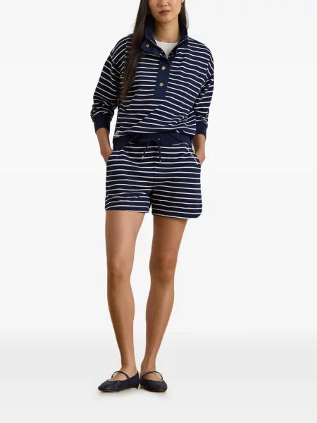 Su raišteliu šortai Lauren Ralph Lauren mėlyna