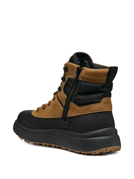 Botine Geox cu șireturi din dantelă negru