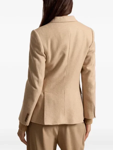 Scurt șapcă Polo Ralph Lauren cu broderie din jerseu maro