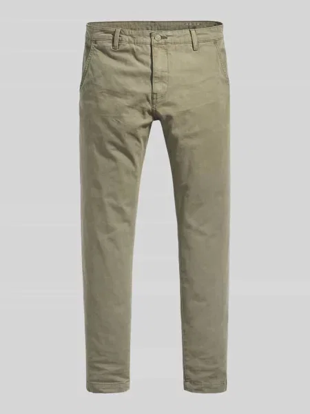 Levi's spodnie zielony w fasonie chinos oliwkowe
