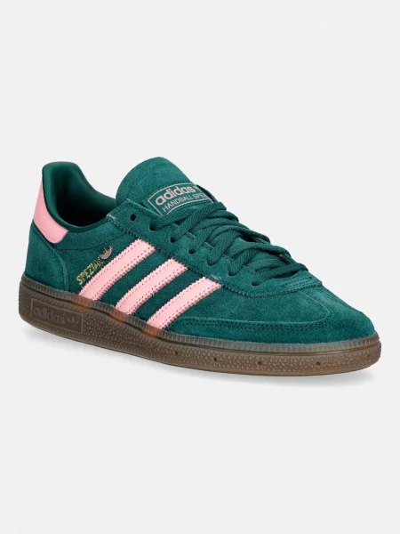Adidas Originals Handball Spezial sneakers pentru femei din piele întoarsă verde