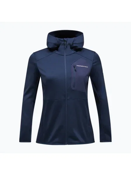Дамски суитшърт Peak Performance Utility Light Zip blue shadow синьо