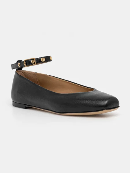 Emporio Armani balerini de piele negru