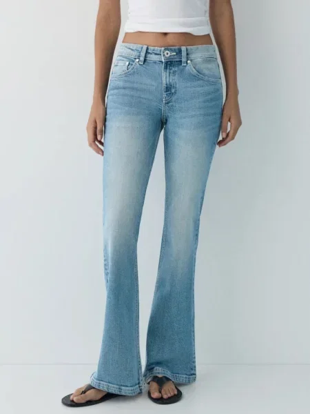 Pull&Bear Džínsy zelená